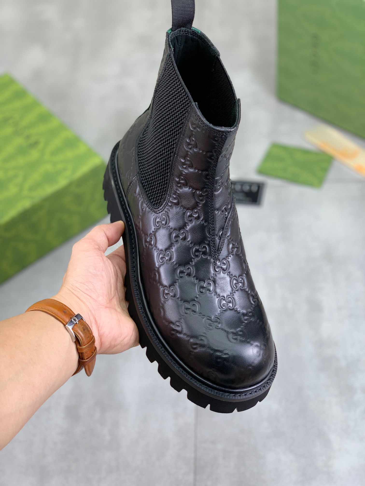 구찌 남자 부츠