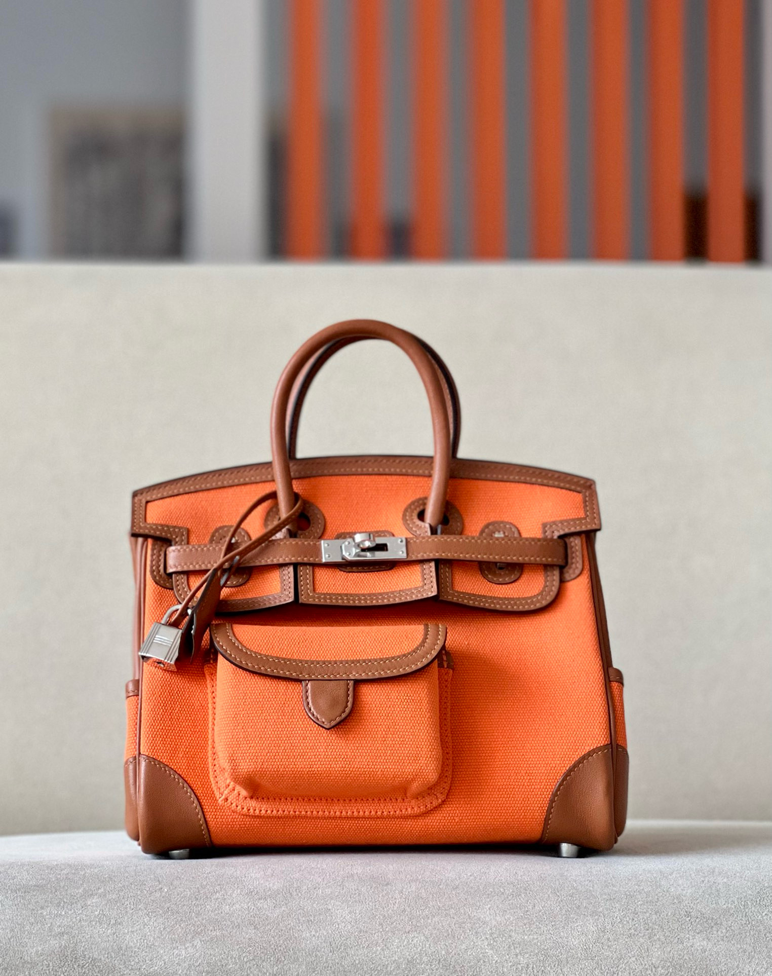 에르메스 25 버킨 카고 남녀공용가방