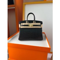 에르메스 3컬러 버킨백 25 악어가죽 여자가방