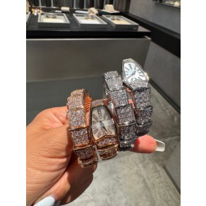 불가리 2칼라 미러급 여자시계