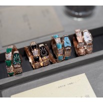 불가리 3칼라 미러급 여자시계