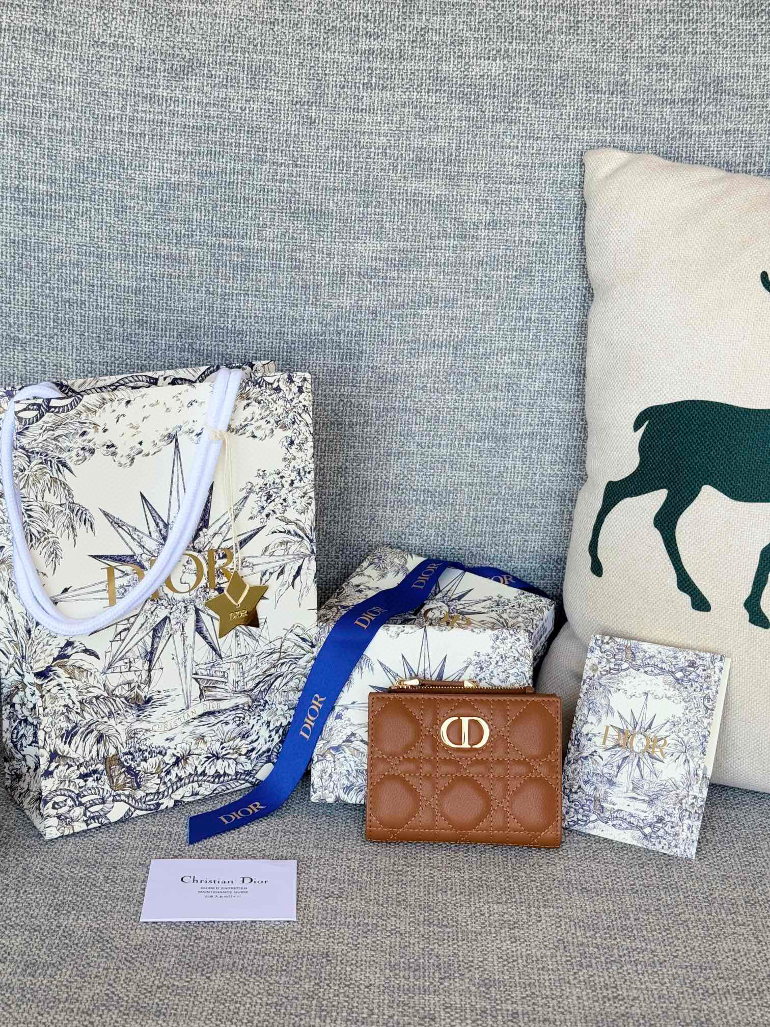 디올 S5173UBHZ_M928 여자 카드지갑 머니클립