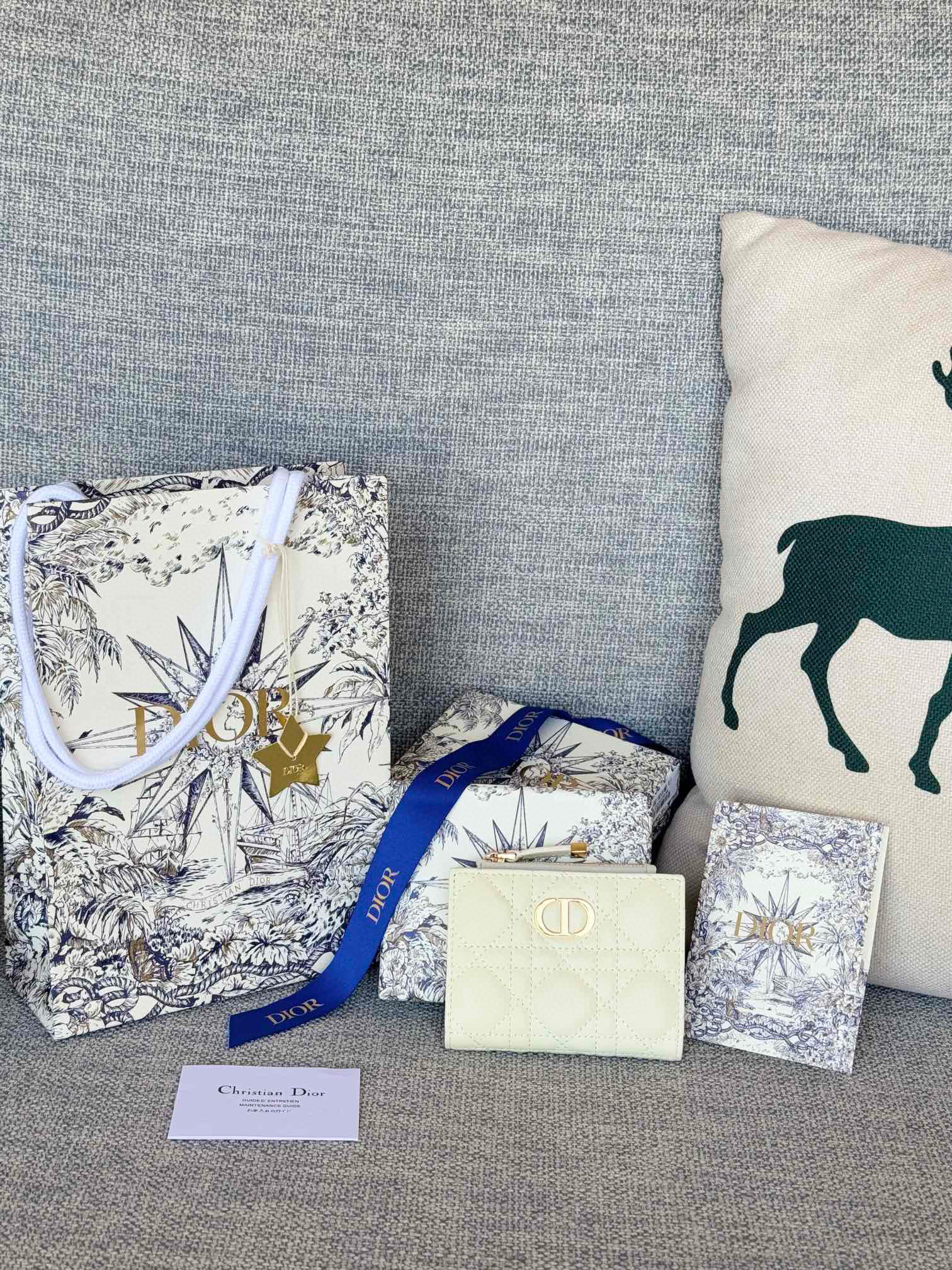 디올 S5173UBHZ_M928 여자 카드지갑 머니클립