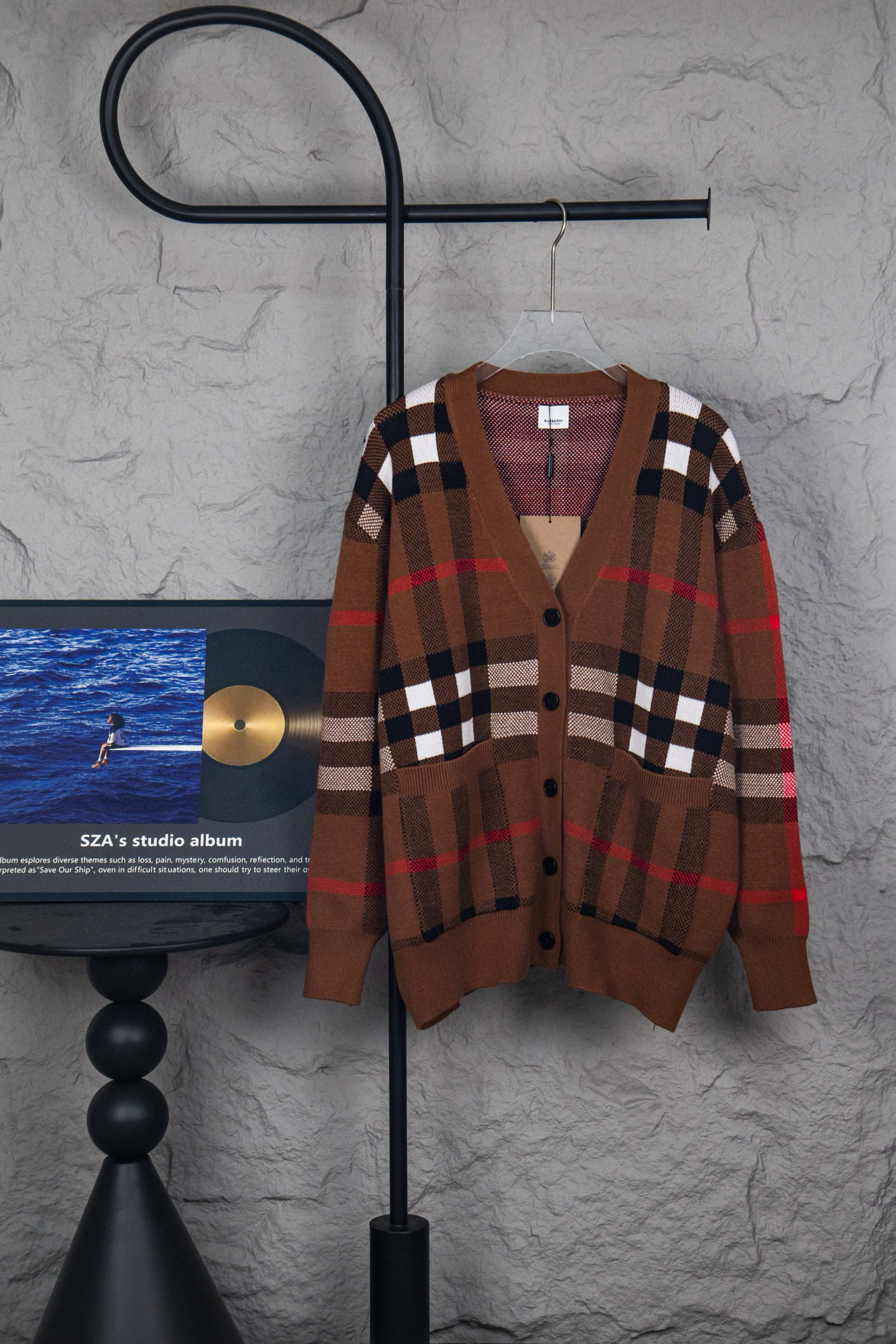 버버리 남자 가디건