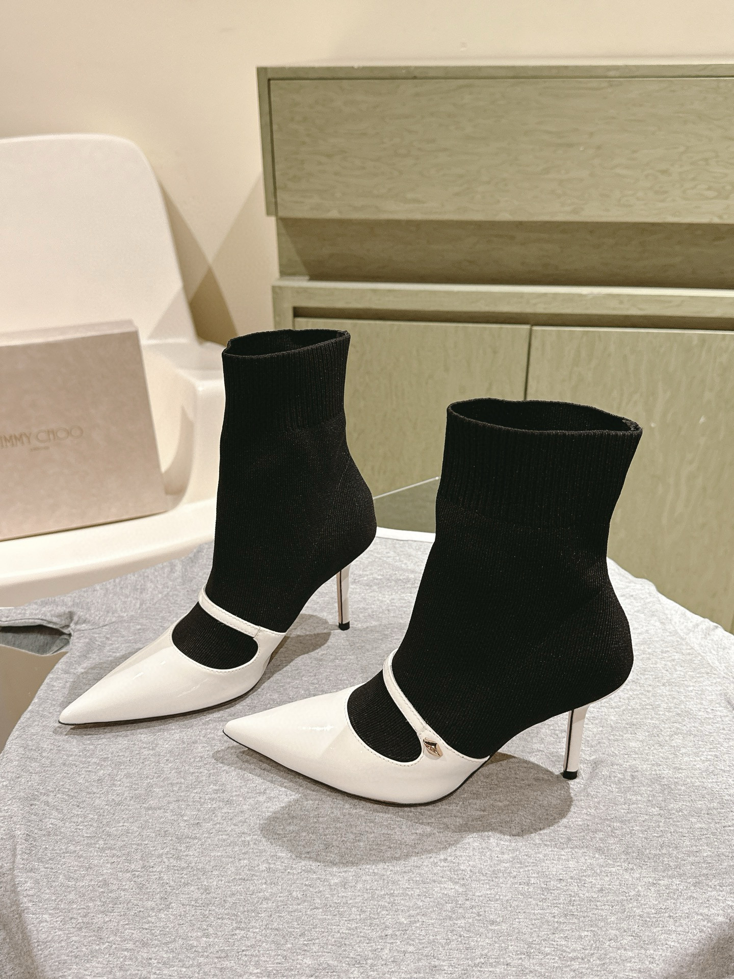 지미추 8.5CM 여자 부츠