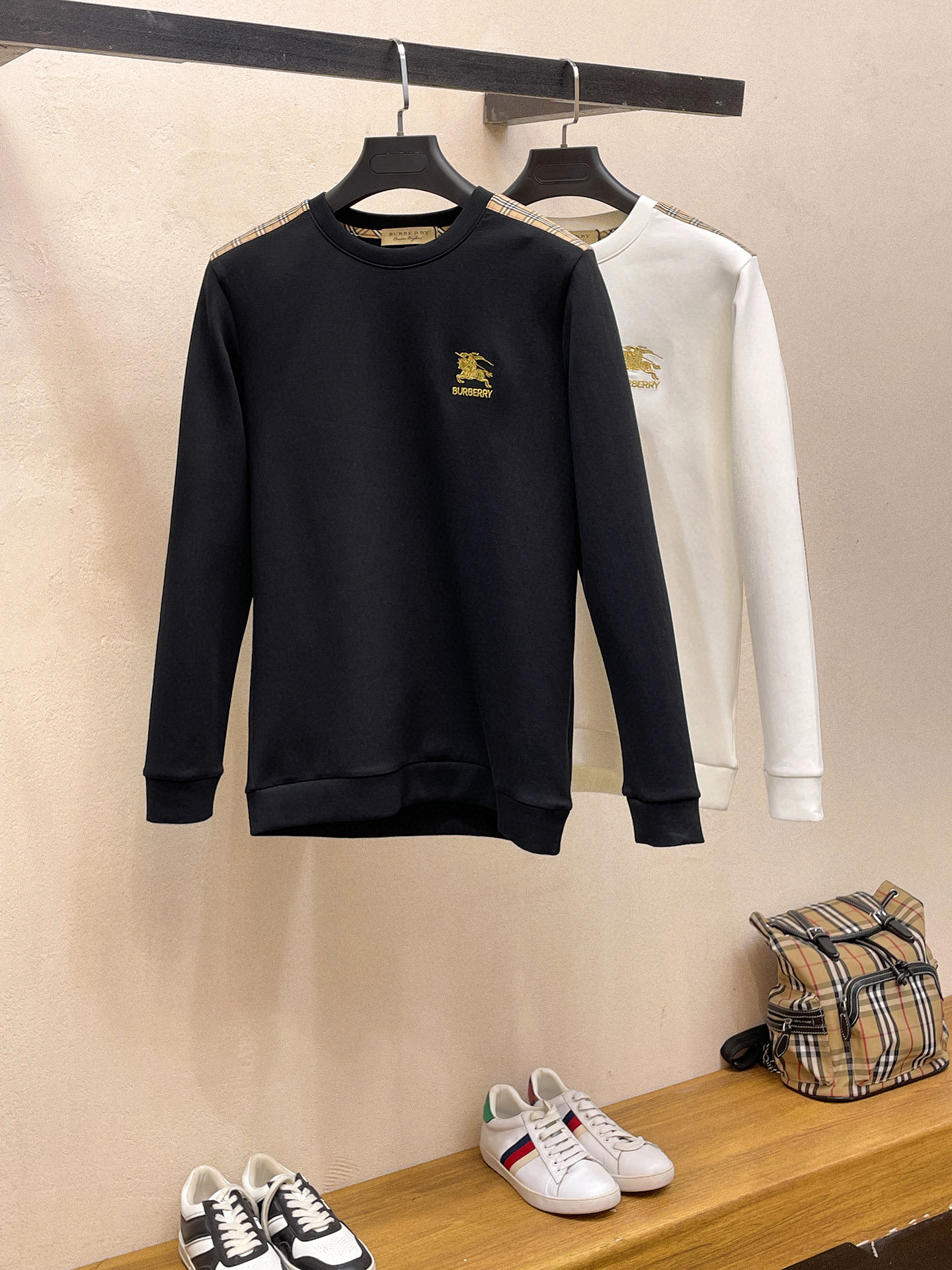 버버리 2컬러 남자 맨투맨 후드티